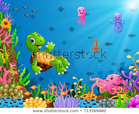 vector-illustration-cartoon-turtle-octopus-450w-713569480.jpg